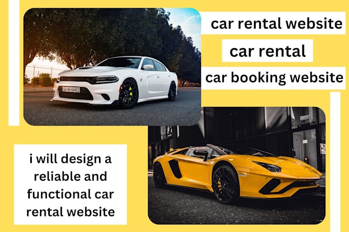 Gig Preview - Create a responsive car rental website car rental car rental booking