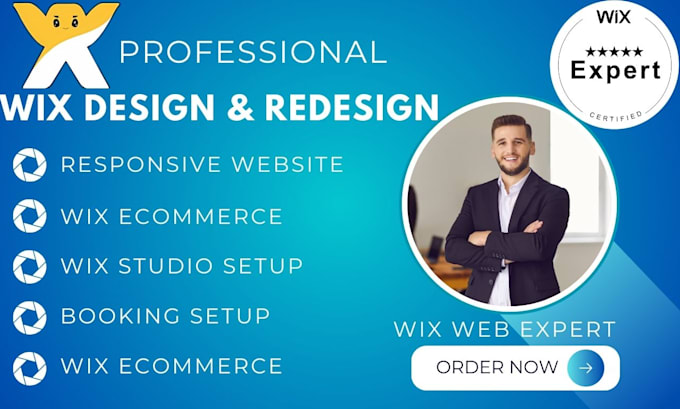 Gig Preview - Wix website redesign wix website design wix website development wix studio