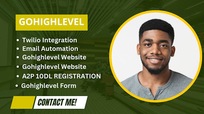 Gig Preview - Connect twilio account to highlevel account, gohighlevel website funnel