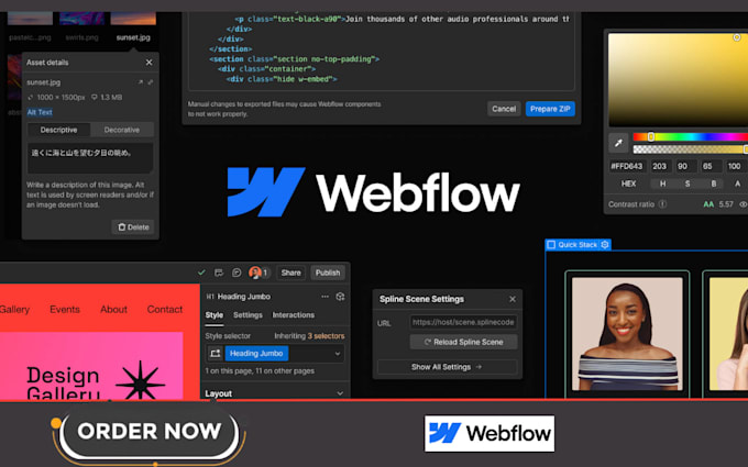 Gig Preview - Webflow figma landing page webflow ecommerce design webflow framer development