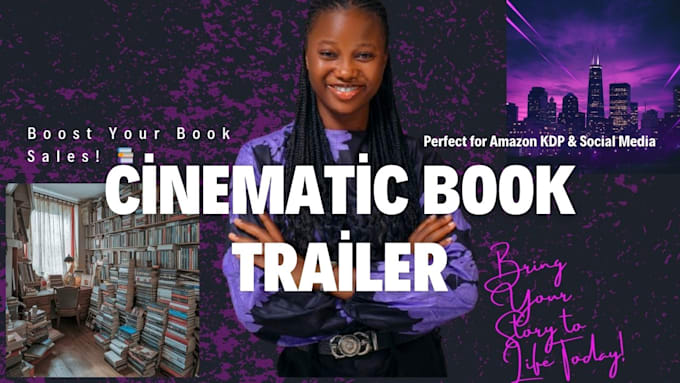 Bestseller - create an engaging book trailer video for amazon KDP and social media promotion