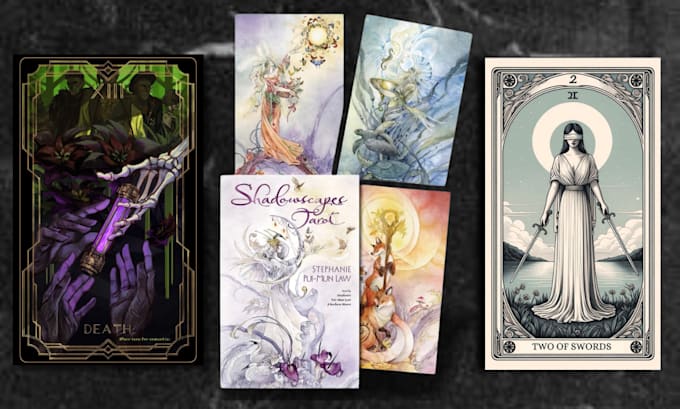 Gig Preview - Draw tarot, zodiac, tgc, playing card, uno card board game, fantasy illustration