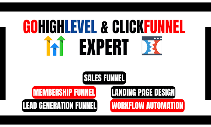 Gig Preview - Setup webinar, sales funnel on ghl clickfunnel email automation workflow expert