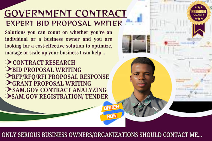 Gig Preview - Find rfp, write bid proposal, rfp, rfi, rfq, rfx government contract, win grant