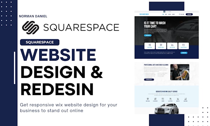 Gig Preview - Create squarespace website design squarespace website redesign with seo