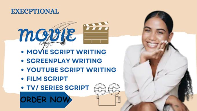 Gig Preview - Do screenplay writing, scriptwriting, movie scriptwriting, youtube scriptwriting