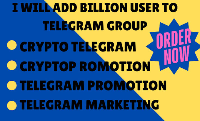 Gig Preview - Add billion users to telegram group channel, crypto, forex telegram promotion