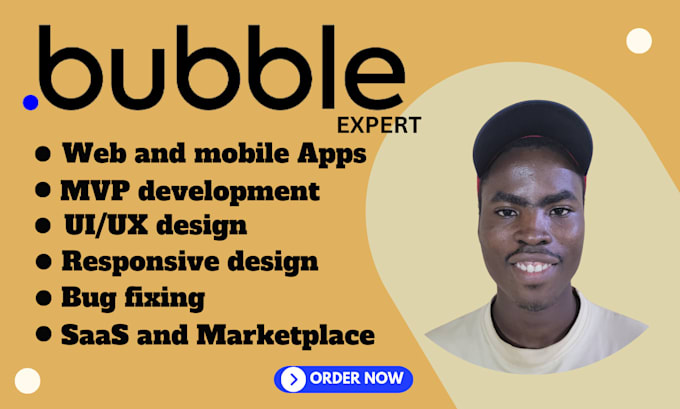 Gig Preview - Develop a professional and user friendly bubble io website and app