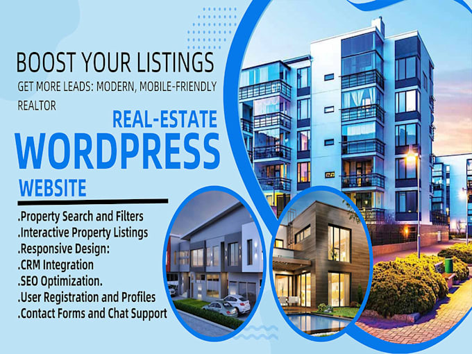 Bestseller - create real estate wordpress website  idx realtor property listings with SEO