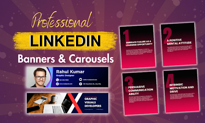 Gig Preview - Design linkedin banner, carousels , facebook cover and instagram post