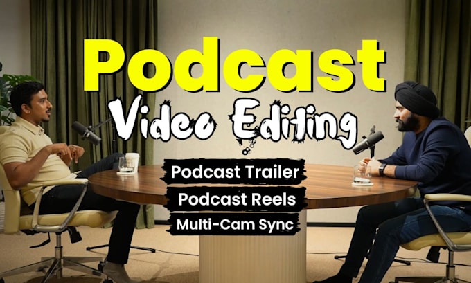 Gig Preview - Do professional podcast video editing for zoom recording, meeting, or interview