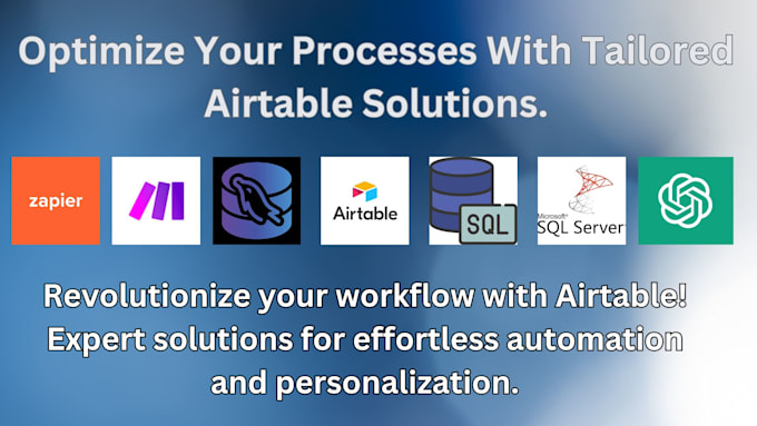 Gig Preview - Create airtable solutions for seamless organization, automation,data management