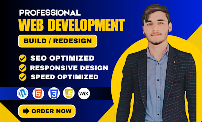 Gig Preview - Build attractive website, modern website, and professional web development