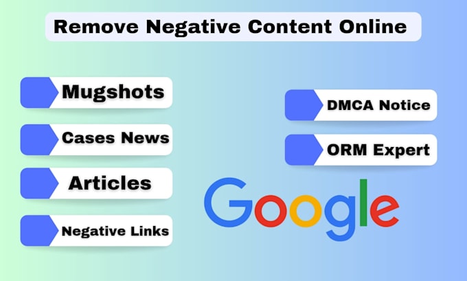 Gig Preview - Permanently remove news mugshots delete negative links articles cases on google