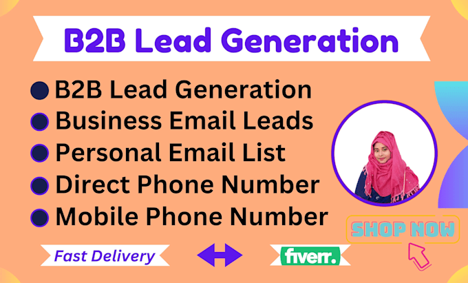 Gig Preview - Do b2b lead generation personal direct cell phone