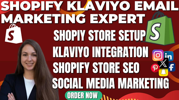 Gig Preview - Do klaviyo email marketing setup klaviyo flows shopify marketing shopify manager