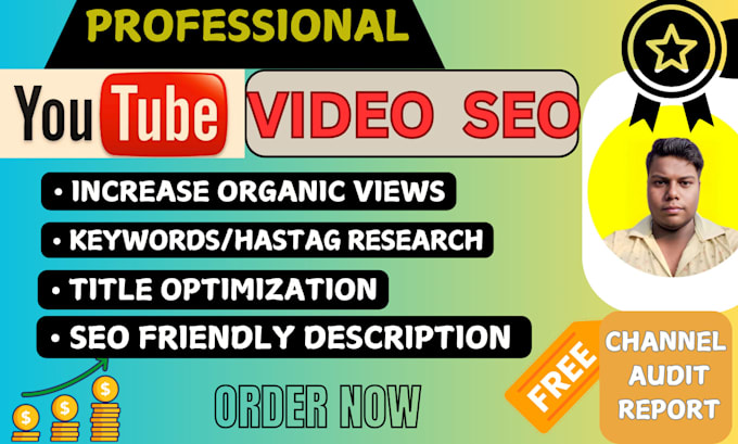 Bestseller - do youtube video seo expert optimization as channel growth manager