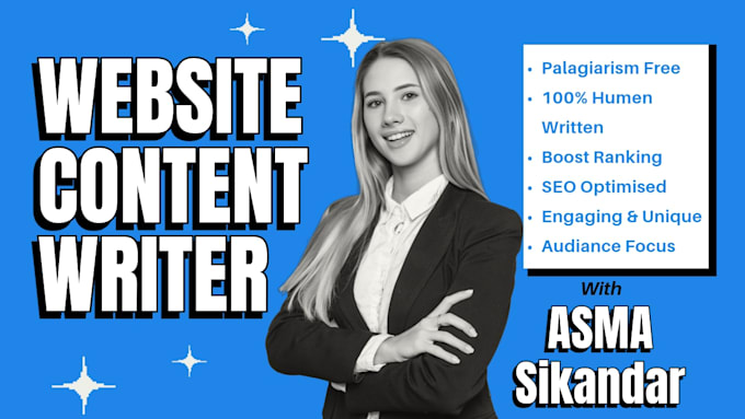 Gig Preview - Be your SEO content writer and copywriting for website