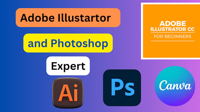 Gig Preview - Do professional adobe illustrator and photoshop services for stunning designs