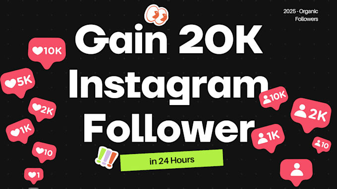 Bestseller - grow your instagram followers to 20,000 in just one day