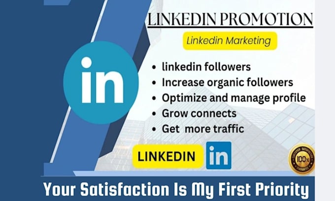 Gig Preview - Do linked in marketing for organic linkedin followers surge