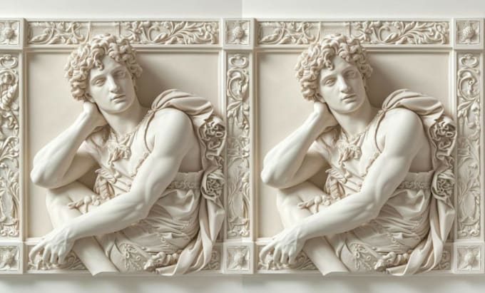 Gig Preview - Sculpt 3d bas relief design 3d model 3d printing 3d wall art 3d character stl