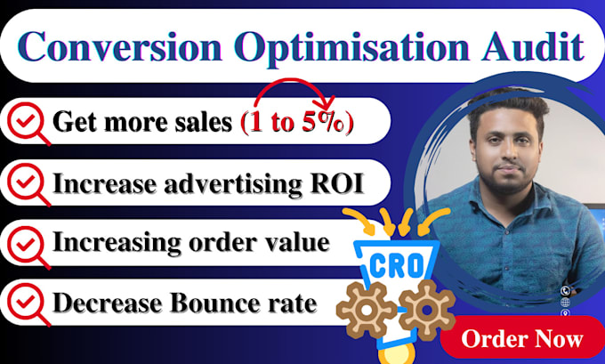 Gig Preview - Increase your sales and lead conversion rate optimization cro