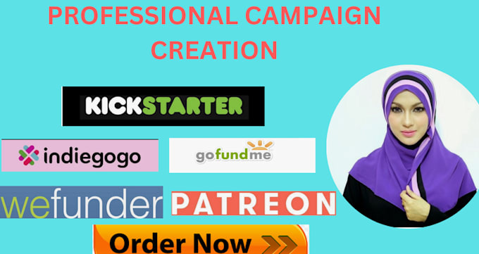 Gig Preview - Do crowdfunding campaign creation promotion on kickstarter indiegogo gofundme