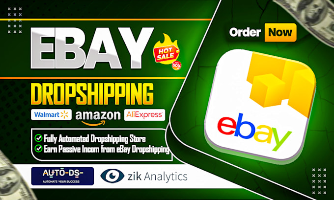 Gig Preview - Do expert amazon to ebay dropshipping service for profitable sales