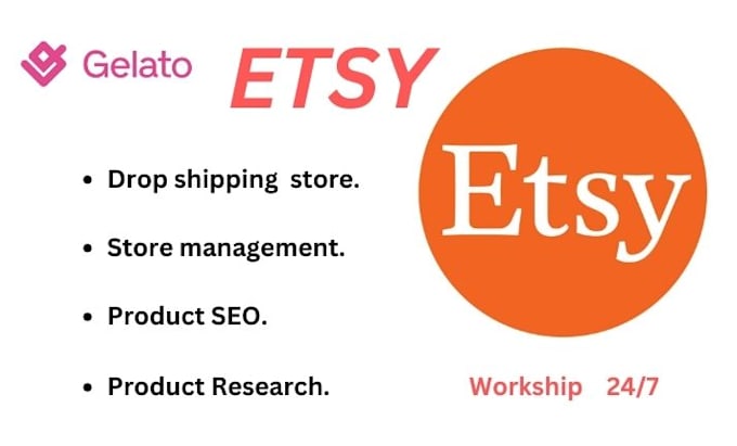 Gig Preview - Do etsy pod to shopify store, add product, upload product, link store to amazon