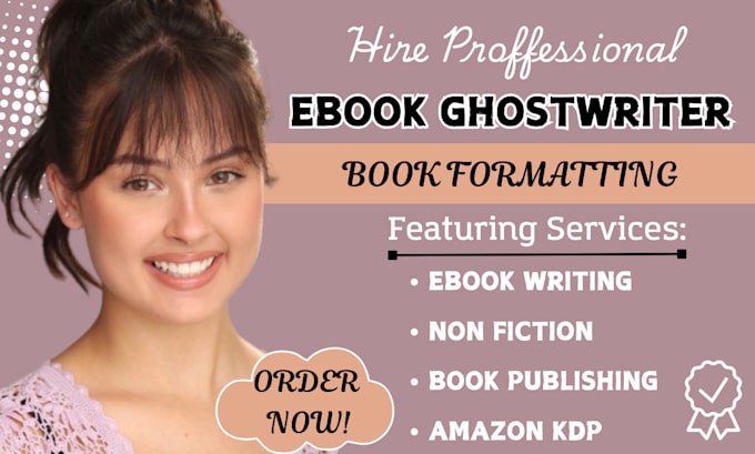 Gig Preview - Do amazon kdp self help ebook ghostwriter non fiction ebook writing book publish