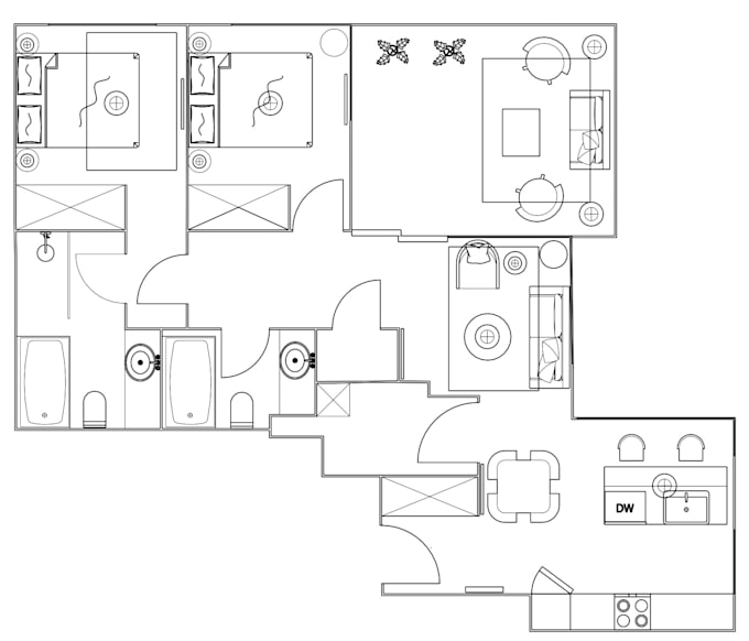 Gig Preview - Redraw floor plan for real estate agents