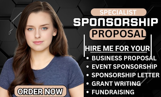 Gig Preview - Write, design sponsorship business proposal, sponsorship letter, event sponsor