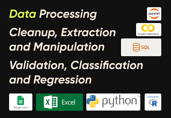 Gig Preview - Clean, process, visualize data using python and more