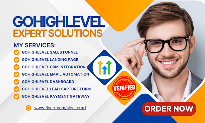 Gig Preview - Build gohighlevel sales funnel gohighlevel landing page ghl lead capture form