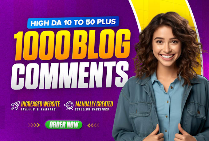 Gig Preview - Do 1000 high authority dofollow blog comment backlinks