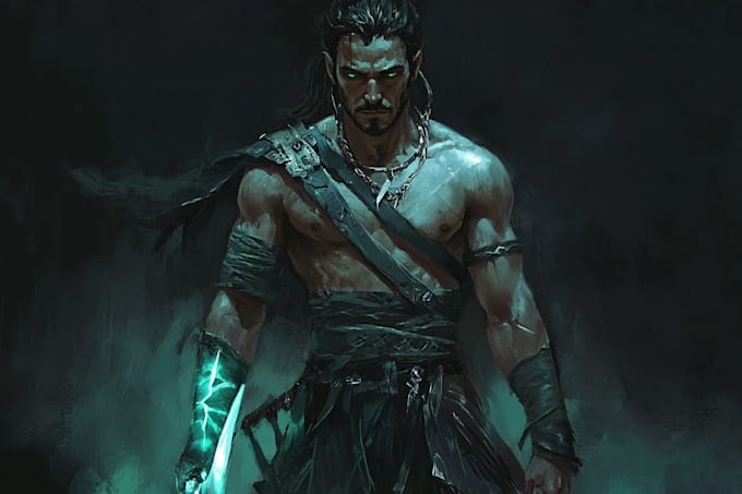 Bestseller - create character design, game art, fantasy dnd character art