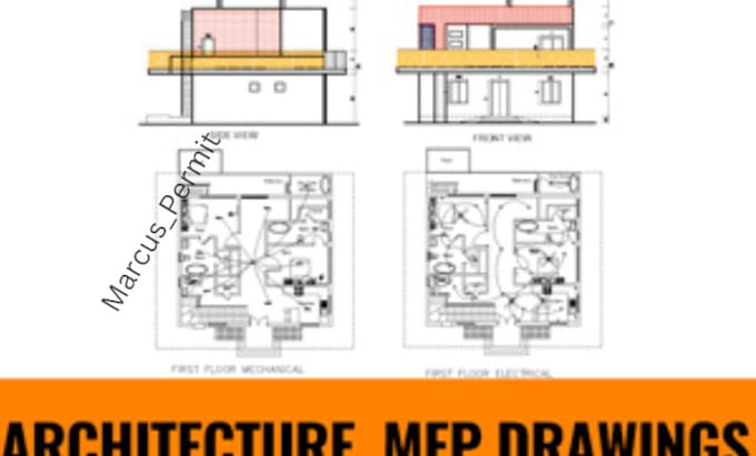 Bestseller - do complete architectural electrical mep blueprint for city permit