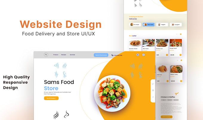 Bestseller - design a responsive website in figma UI UX design mockups