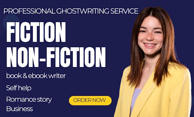 Gig Preview - Ghostwrite your fiction or nonfiction book as ghostwriter ebook ghostwriting