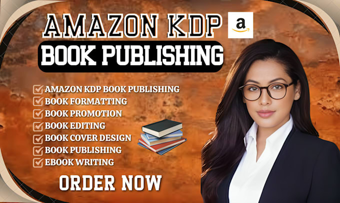 Gig Preview - Amazon kdp book publishing non fiction ebook writer book formatting promotion