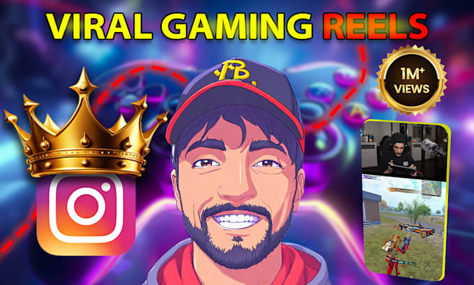 Gig Preview - Create a viral gaming instagram reel from your vod