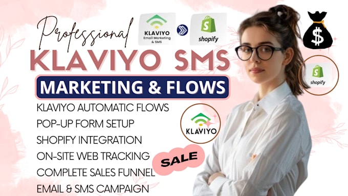 Gig Preview - Setup klaviyo email marketing, klaviyo flows and sms to boost shopify sales