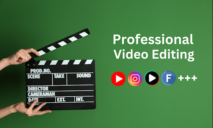 Gig Preview - Do professional video editing for all social media platforms