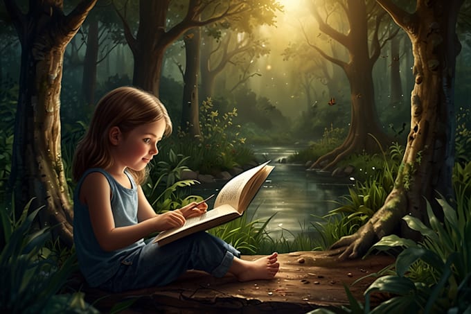 Gig Preview - Do children book illustrations, realistic, fantasy, fiction, comic