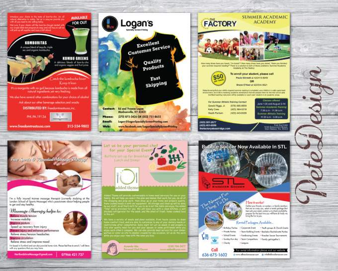 Gig Preview - Design eddm, postcard, leaflet or flyer using canva or adobe