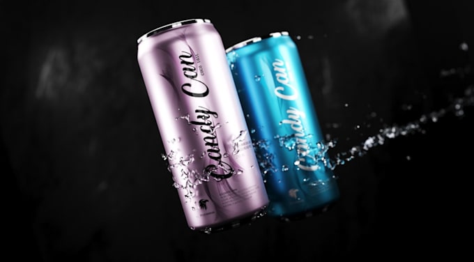 Gig Preview - 3dproduct design, perfect cans for your drinks or beverages,3d product rendering