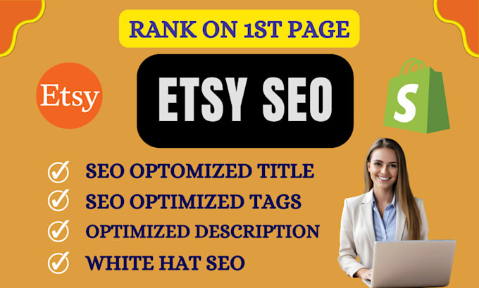 Gig Preview - Etsy seo listing titles, tags to rank and boost sales