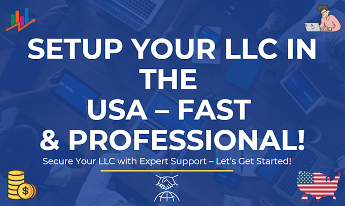 Gig Preview - Help you register a US llc as a nonus resident