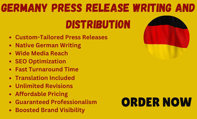 Gig Preview - Write and distribute press release to germany